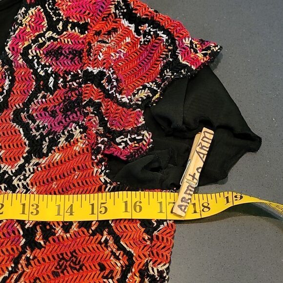 Cocomo petite sz PM blouse orange/blk - Picture 6 of 7